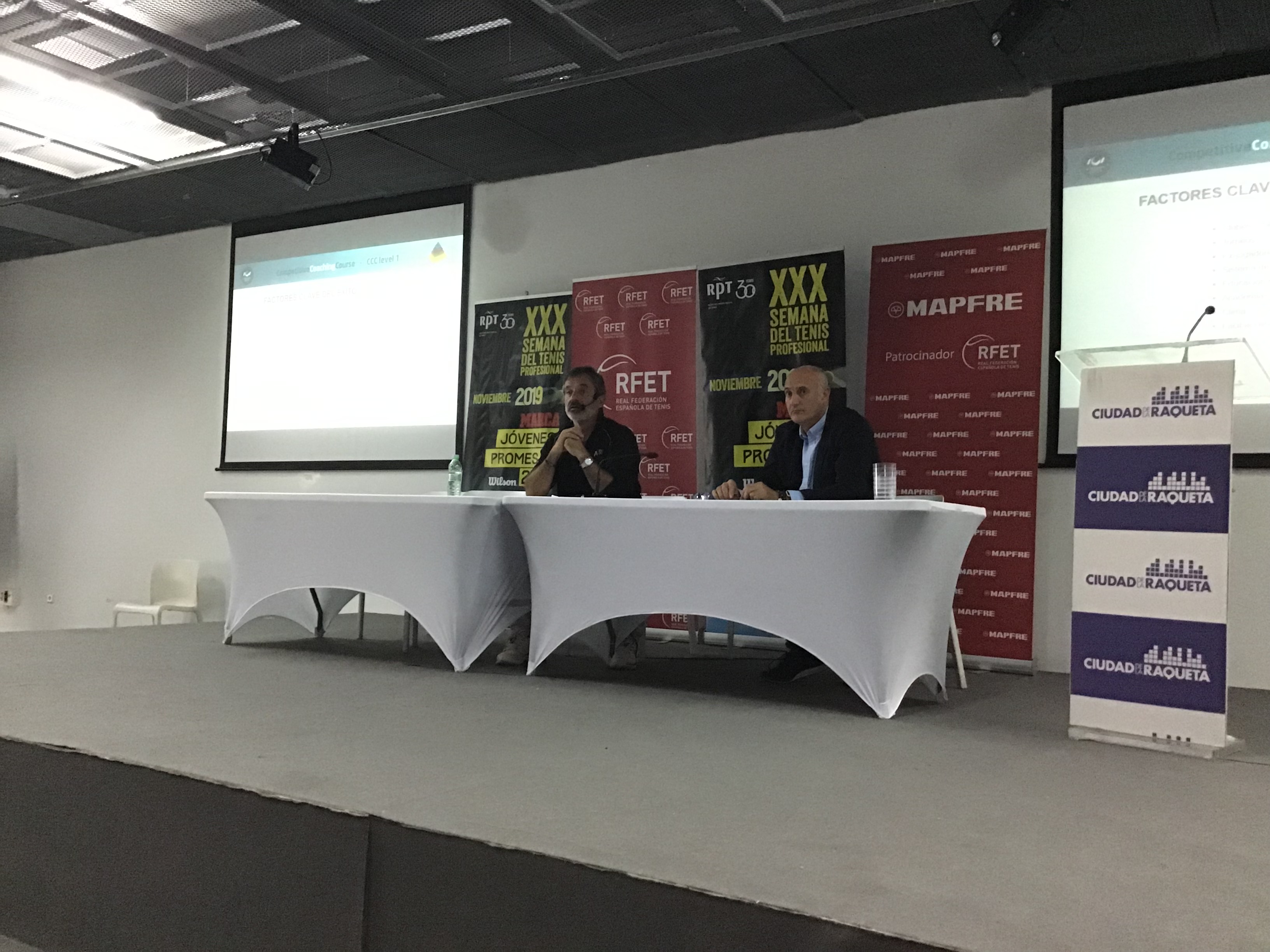 Image for “Valores, la cultura del esfuerzo en el tenis”, charla de Emilio Sánchez Vicario en la Federación de Tenis de Madrid.